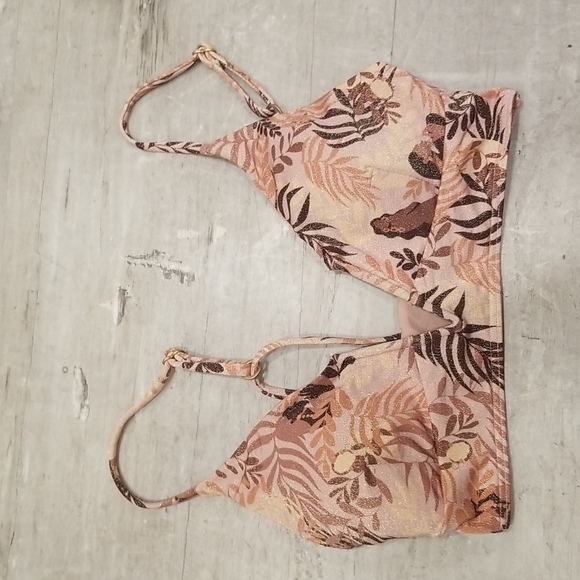 💕L*SPACE💕 Shimmer Bikini Set: Siren Top + Sol Classic Bottom Small S NWT - Picture 3 of 9